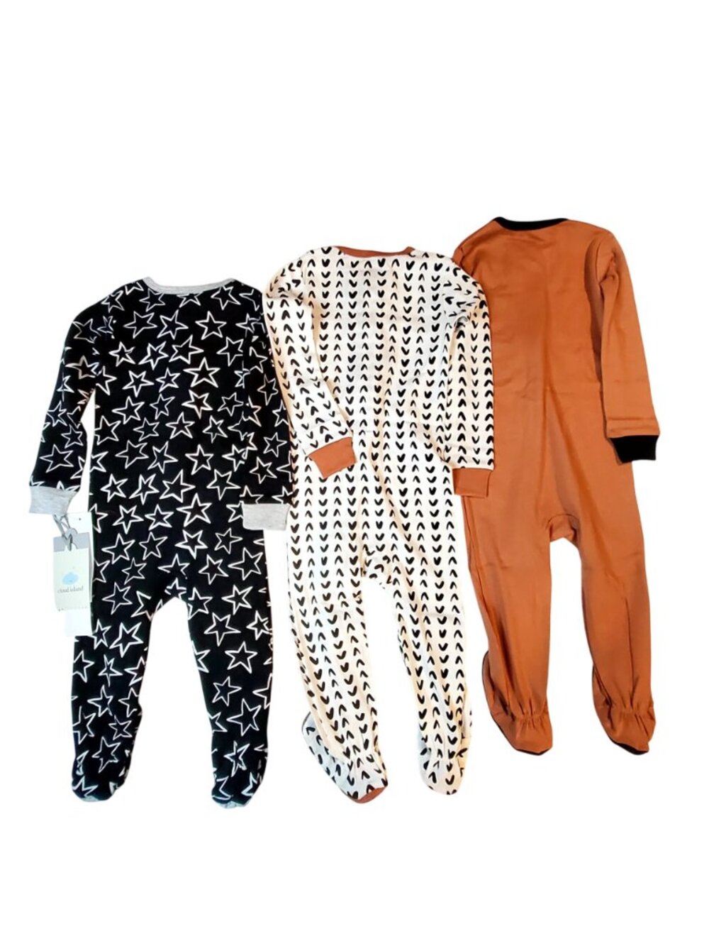 Cloud Island Cotton Baby Footed Sleeper With Non-Slip Soles & Zipper Closure 18M - Picture 2 of 13